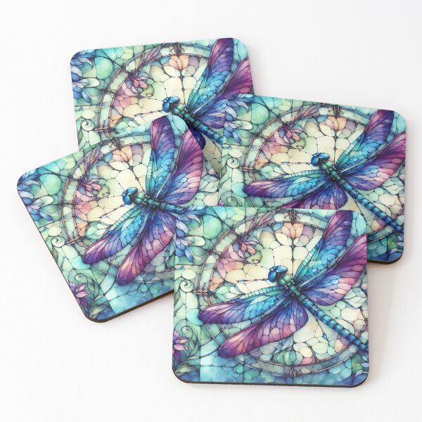 Item preview, Stained Glass Dragonfly designed and sold by fairycoffins.