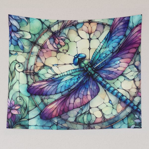 Item preview, Stained Glass Dragonfly designed and sold by fairycoffins.