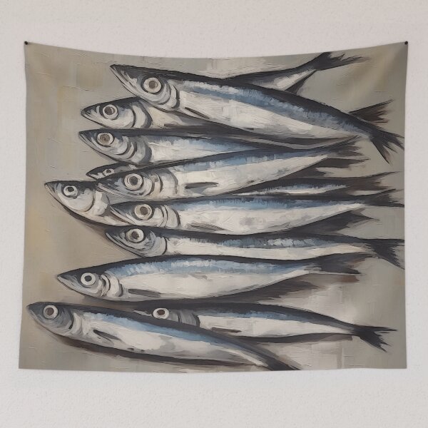 Item preview, Sardines by the seaside designed and sold by hamptonstyle.