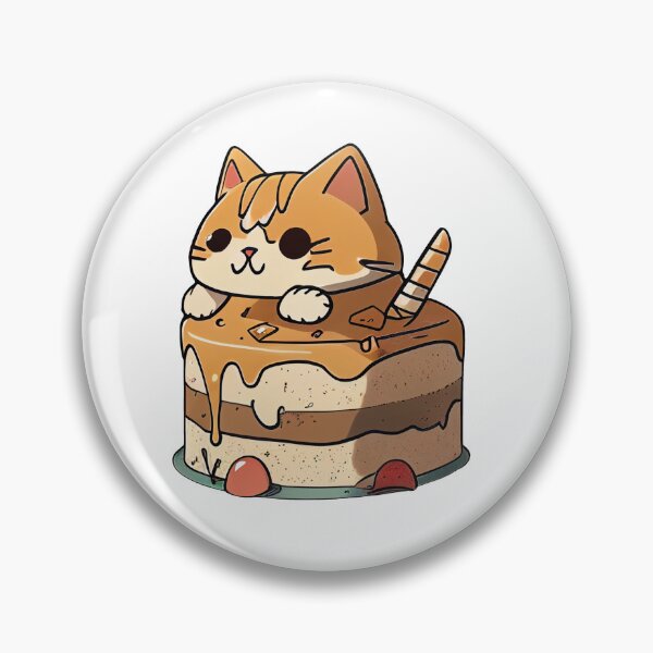 Item preview, Cute Toffee Ginger Cat Cake designed and sold by LilyWhiteSu.