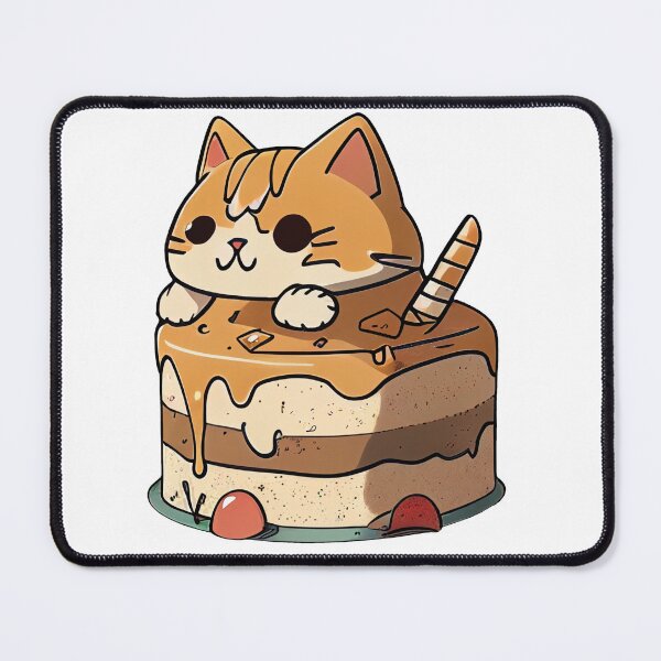 Item preview, Cute Toffee Ginger Cat Cake designed and sold by LilyWhiteSu.
