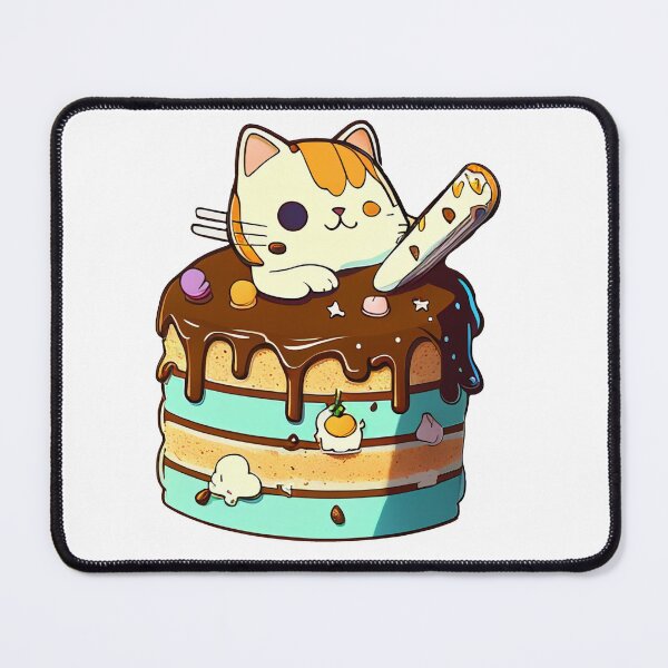 Item preview, Cute Nutty Cat Cake designed and sold by LilyWhiteSu.