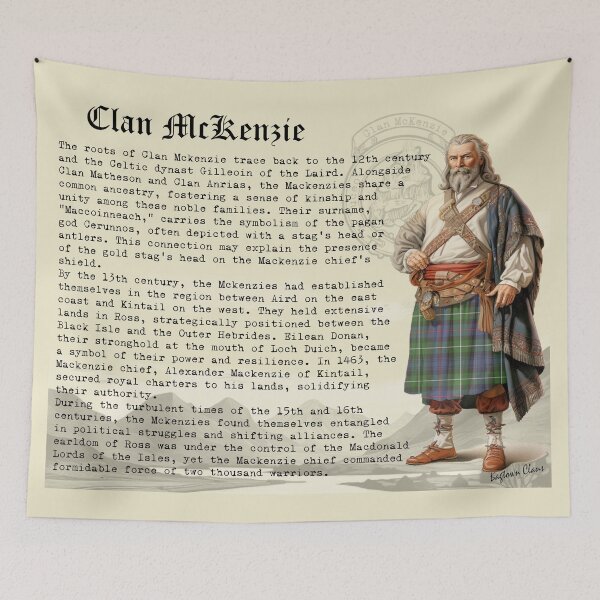Item preview, McKenzie Scottish Clan History  designed and sold by BagTown Clans.