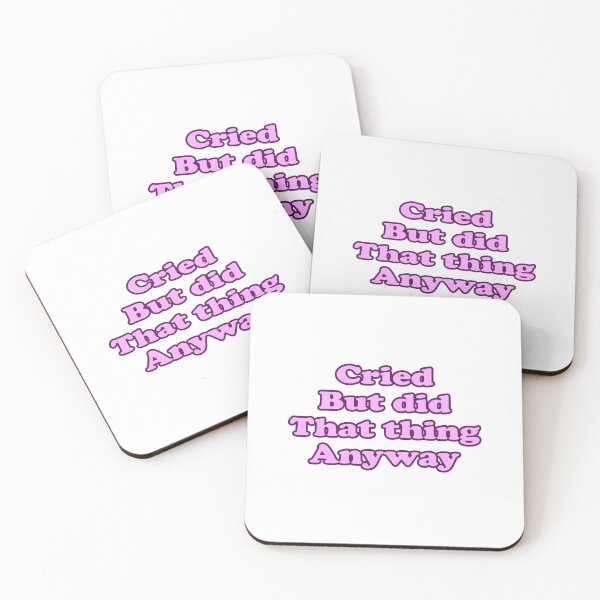 Item preview, Did The Thing Anyway Pink designed and sold by ArtCornerStudio.