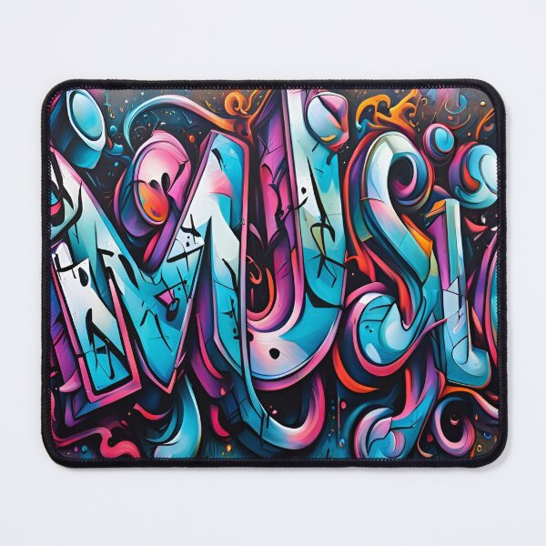 Item preview, Colorful Graffiti Music Notes designed and sold by DisneyKrayzie.