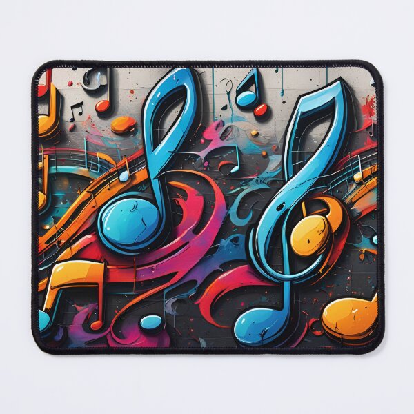 Item preview, Colorful Graffiti Music Notes designed and sold by DisneyKrayzie.