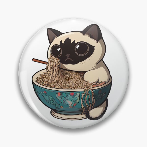 Item preview, Cute Ramen Cat Nom designed and sold by LilyWhiteSu.