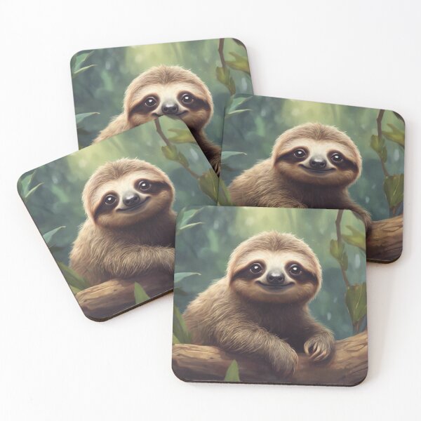 Item preview, Cartoon Sloth Png designed and sold by mochicodesign.