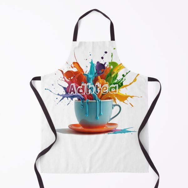 Item preview, ADHD tea bright colourful neurodivergent design.  Tea makes everything alright?  A bright colorful design to lighten our anxiety filled lives designed and sold by Haiii-Designs.