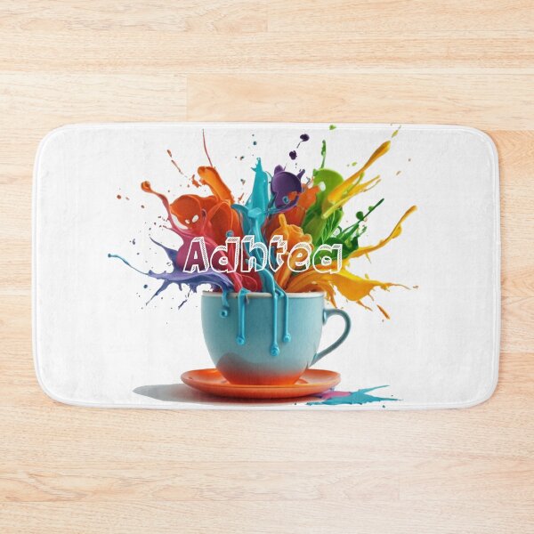 Item preview, ADHD tea bright colourful neurodivergent design.  Tea makes everything alright?  A bright colorful design to lighten our anxiety filled lives designed and sold by Haiii-Designs.