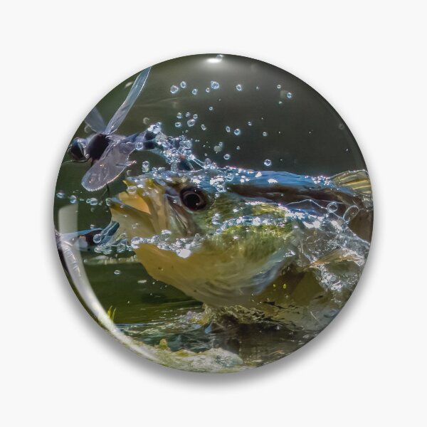 Item preview, Large mouth Bass and 2 dragonflies! designed and sold by Raymond J Barlow.