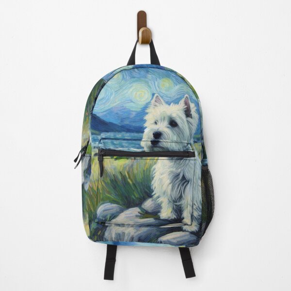 Item preview, A Westie’s Reveries - West Highland Terrier in Vincent Van Gogh Style designed and sold by Star-Fragment.