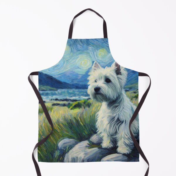 Item preview, A Westie’s Reveries - West Highland Terrier in Vincent Van Gogh Style designed and sold by Star-Fragment.