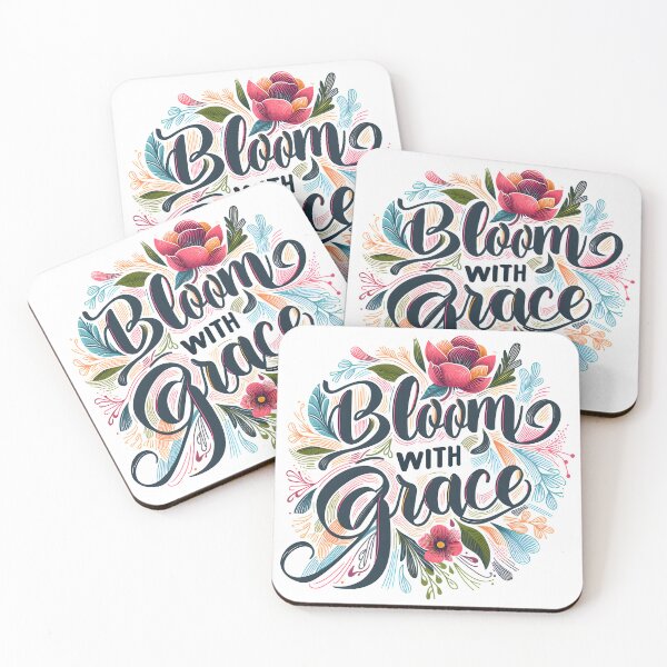 Item preview, Bloom with grace, typography designed and sold by maxmaj.
