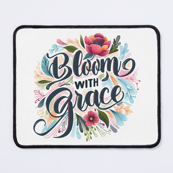 Item preview, Bloom with grace, typography designed and sold by maxmaj.
