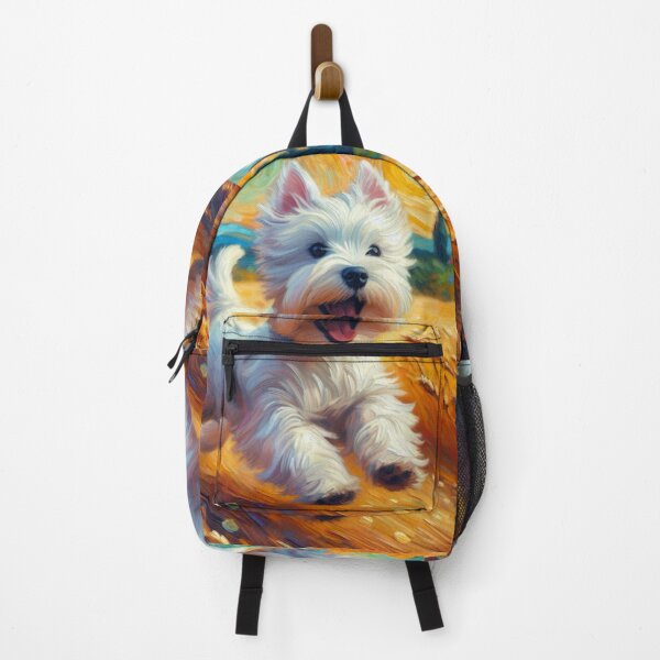 Item preview, Westie on a Run - West Highland Terrier in Vincent Van Gogh Style designed and sold by Star-Fragment.