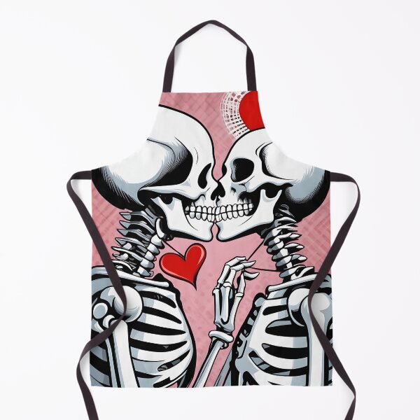 Item preview, Funny Retro skeleton kiss valentine comic designed and sold by ratchawoot.