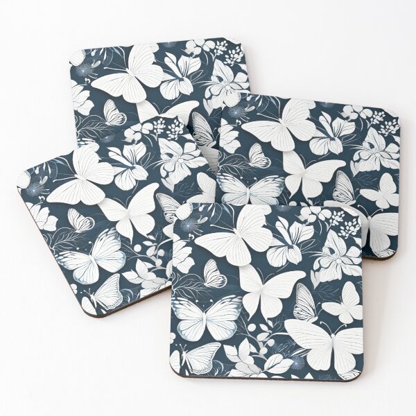 Item preview, 024 White Butterfly in Nordic Minimalist Design designed and sold by Alexis Art Collection.