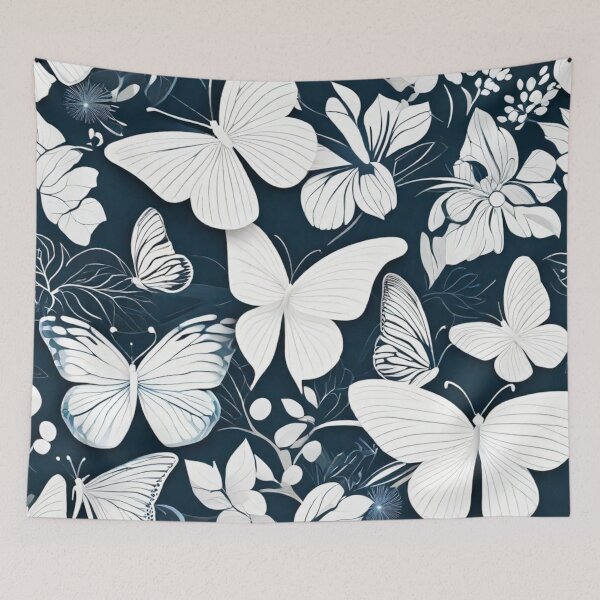 Item preview, 024 White Butterfly in Nordic Minimalist Design designed and sold by Alexis Art Collection.