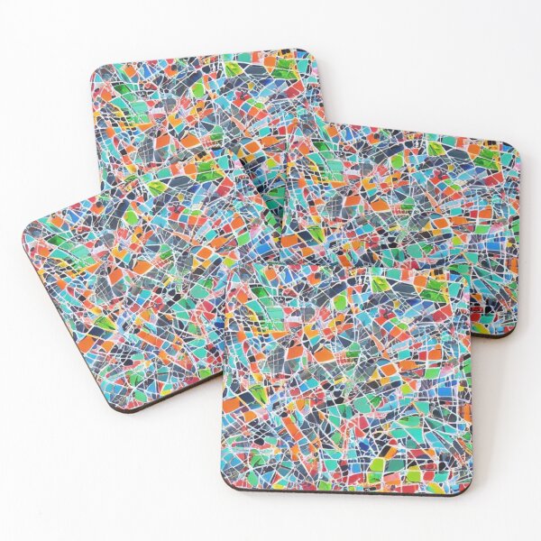Item preview, Abstract Colorful Stained Glass Pattern designed and sold by calibrit.