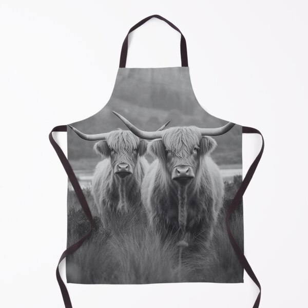 Item preview, Black And White Highland Cows Photo designed and sold by TheAnimalZ00.