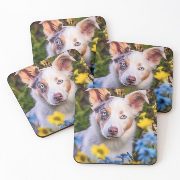Item preview, Cute Australian Shepherd Puppy Photo designed and sold by TheAnimalZ00.