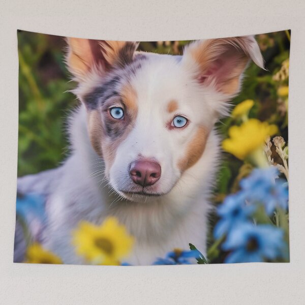 Item preview, Cute Australian Shepherd Puppy Photo designed and sold by TheAnimalZ00.