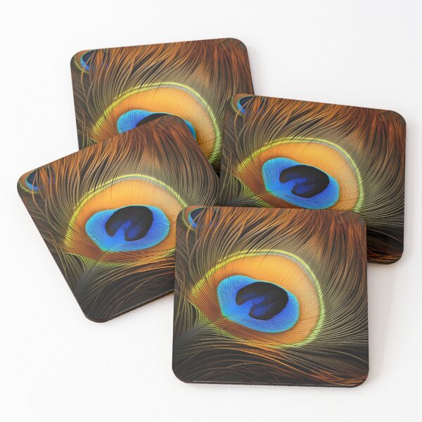 Item preview, colorful peacock feather print designed and sold by dcrc.
