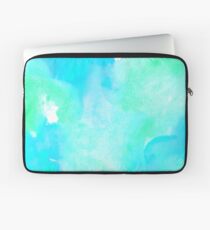 Aquamarine watercolor Laptop Sleeve