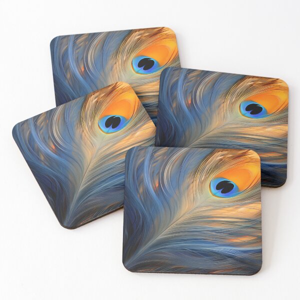 Item preview, colorful peacock feather print designed and sold by dcrc.