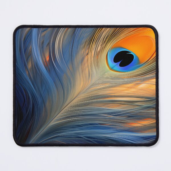 Item preview, colorful peacock feather print designed and sold by dcrc.