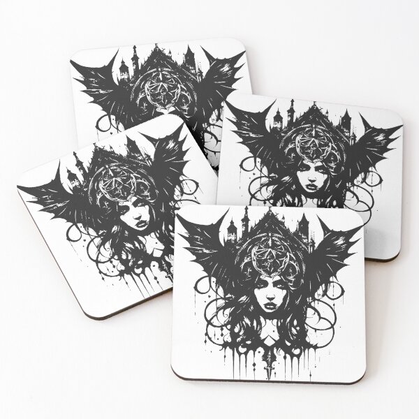 Item preview, Gothic woman tattoo designed and sold by Grypis.