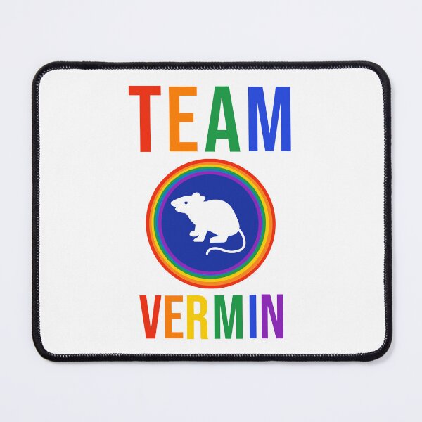 Item preview, Team vermin rainbow anti Trump design designed and sold by Rachel the Artist .