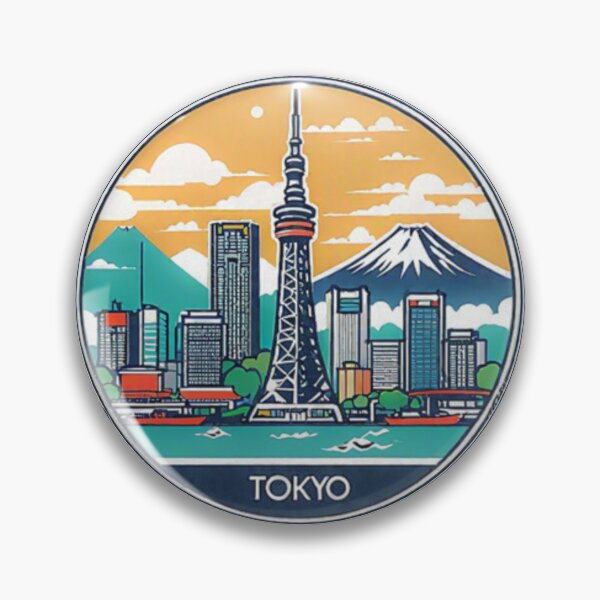 Item preview, Tokyo travel stamp designed and sold by AmandaDigital.