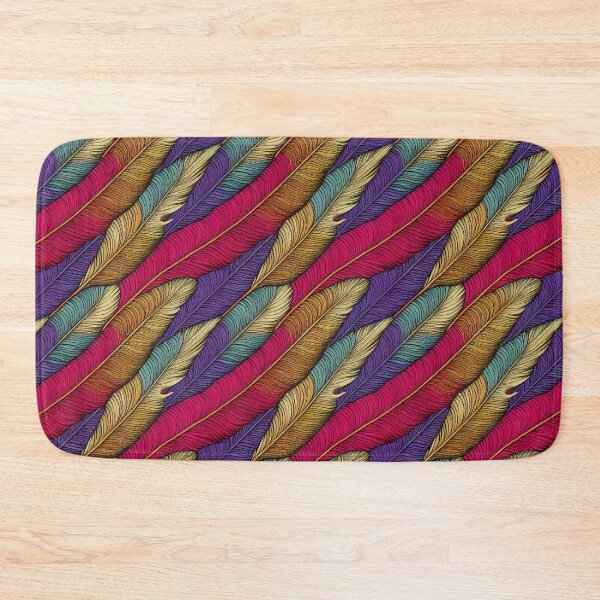 Item preview, Vibrant Tropical Feather Pattern designed and sold by Varadar.