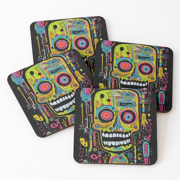 Item preview, The Witch Doctor Will See You Now Trippy Neon Sketch designed and sold by KellerApparelCo.