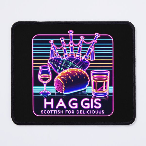 Item preview, Neon Haggis Delight Fashion Tee - Funny Scottish Foodie Design Scottish Haggis Fun Gift designed and sold by MAPDDesigns.