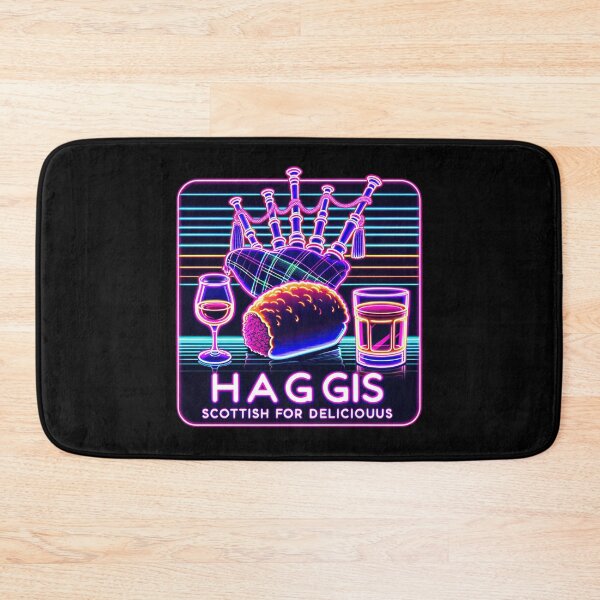 Item preview, Neon Haggis Delight Fashion Tee - Funny Scottish Foodie Design Scottish Haggis Fun Gift designed and sold by MAPDDesigns.