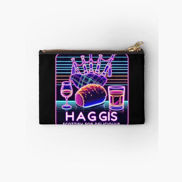 Item preview, Neon Haggis Delight Fashion Tee - Funny Scottish Foodie Design Scottish Haggis Fun Gift designed and sold by MAPDDesigns.