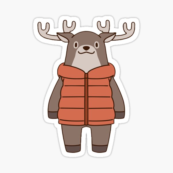 Stag with vest Sticker