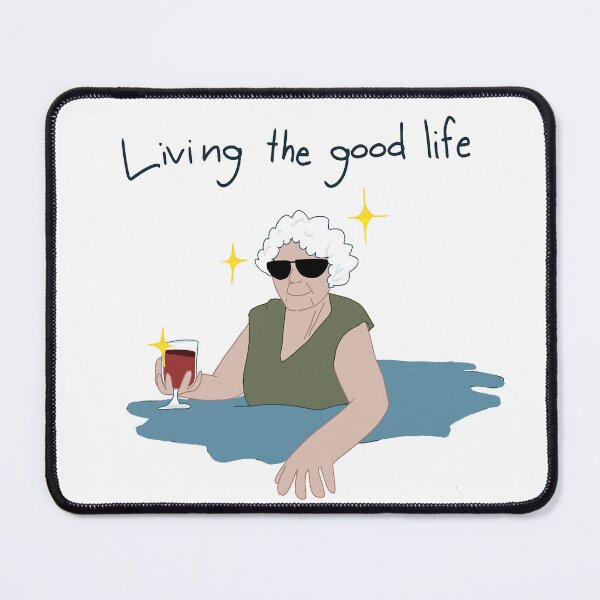 Item preview, Old lady drinking wine designed and sold by topcee.