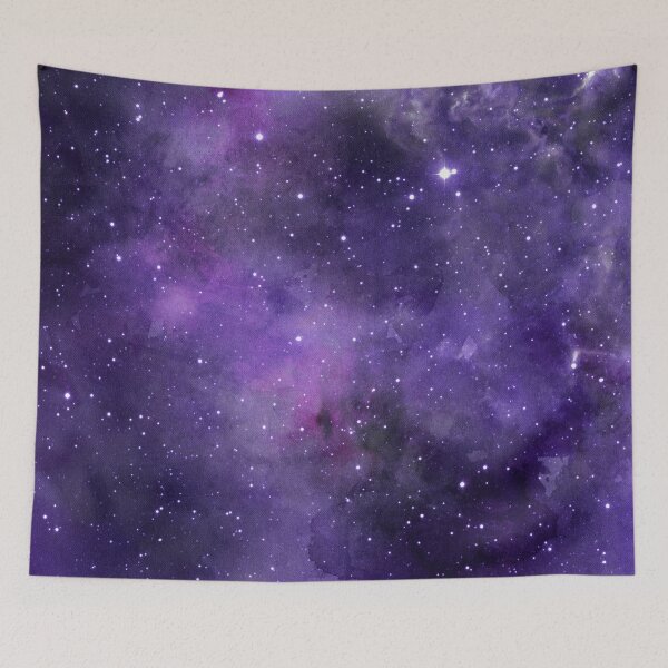 Artikelvorschau, Amethyst-Aquarellgalaxie entworfen und verkauft von peggieprints.