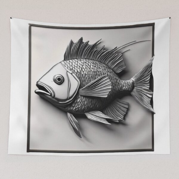 Item preview, 3D Fish Art designed and sold by HarmonyGuitars.