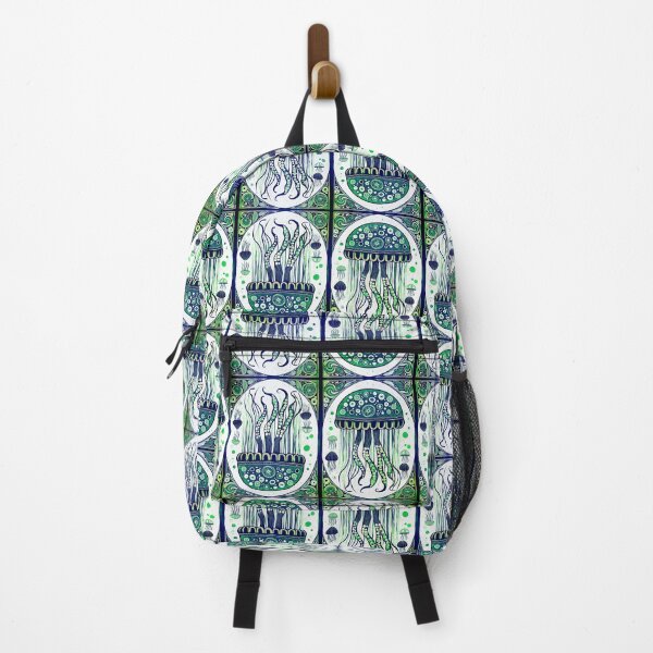 Item preview, Green and Blue Jellyfish pattern designed and sold by Veata.