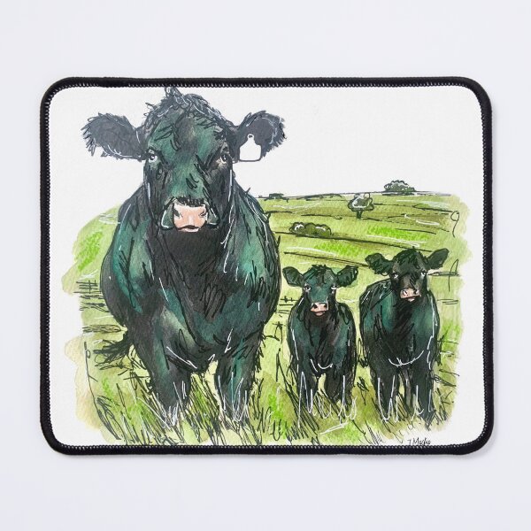 Item preview, Angus Cow and Calves designed and sold by TraceyMackieArt.