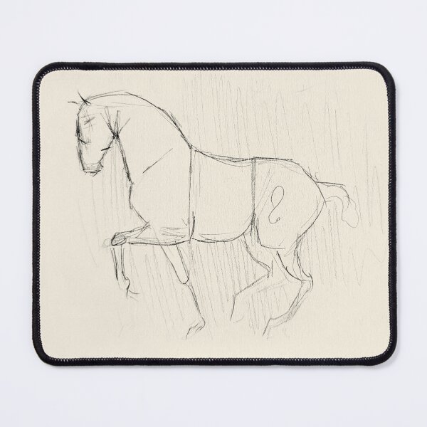 Item preview, Dressage Horse Sketch designed and sold by Lavender Woodman.