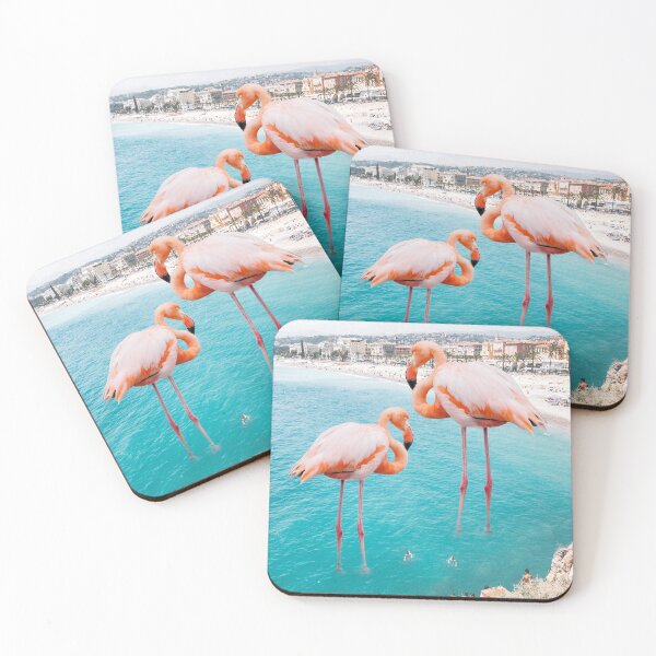 Item preview, Flamingo on The City Beach designed and sold by Vesuvik-Designs.