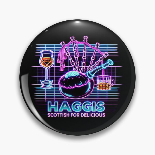 Item preview, Neon Haggis Delight Fashion Tee - Funny Scottish Foodie Design Scottish Haggis Fun Gift designed and sold by MAPDDesigns.
