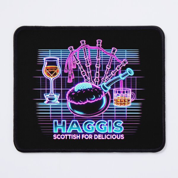 Item preview, Neon Haggis Delight Fashion Tee - Funny Scottish Foodie Design Scottish Haggis Fun Gift designed and sold by MAPDDesigns.