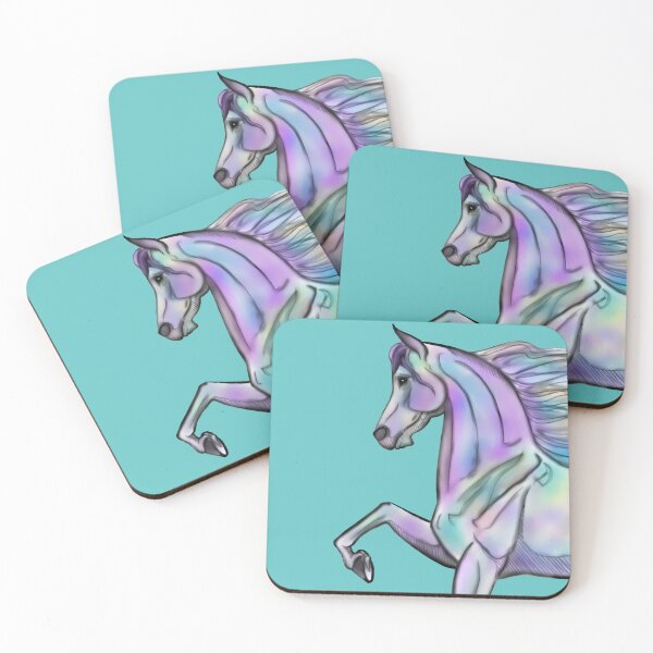 Item preview, High Stepping Arabian in Pastel Colors designed and sold by DappledMoon.